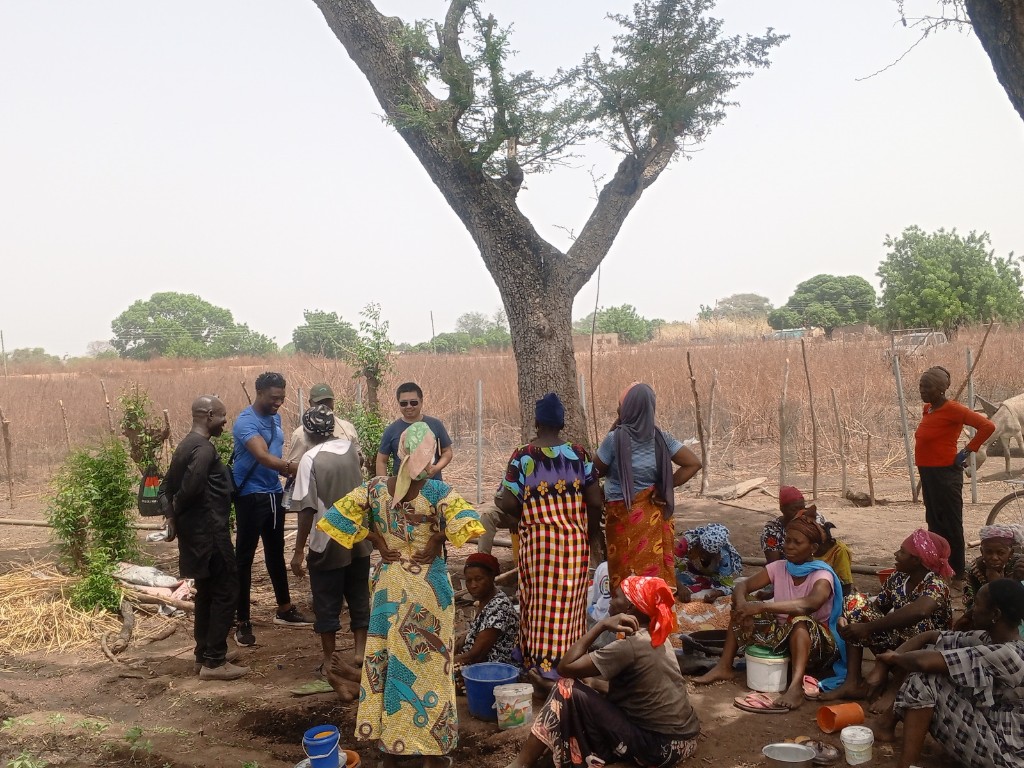 Fairways.Tech team with farmers in Upper West region, Ghana